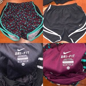 TWO NIKE SHORTS, Multicolor and Black Nike Shorts